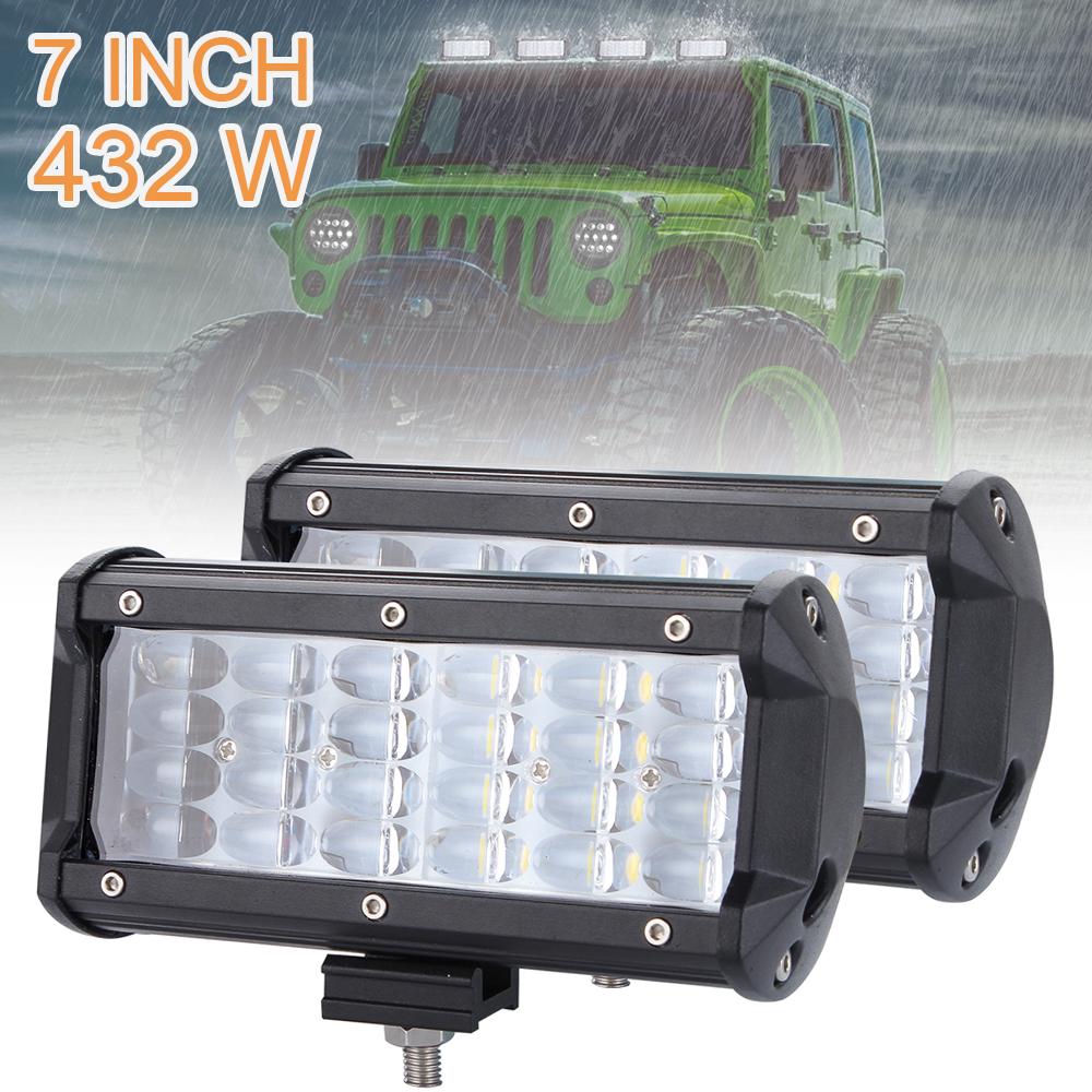 7INCH 360W LED LIGHT BAR SPOT FLOOD COMBO BEAM TRI ROW SUV 4WD DRIVING OFFROAD 7INCH 360W LED LIGHT BAR SPOT FLOOD COMBO BEAM TRI ROW SUV 4WD DRIVING OFFROAD