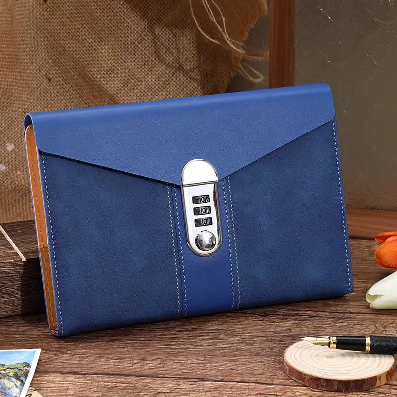 Minimalist Lock Diary & Notebook with Invisible Combination Closure for Students & Professionals