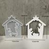 Jesuses Baptism Silicone Mold Plaster Cement Candlestick Mold Gypsum Concrete Mold