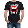 Samurai Sushi Japanese Restaurant Mens TShirt Sushi Lover Summer Casual T Shirt Men Daily Life Crewneck Cotton Short Sleeve