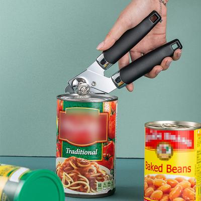 Manual Can Opening Tools Professional Manual Stainless Steel Cans Opener Practical Kitchen Corkscrew Handle Grip Bottle Opener