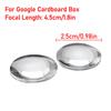 10 stuks Dia 25 mm BiConvex Heldere Lens Bolle Glaslens Voor Google Cardboard Box 3D VR-bril Vergrootglas Brandpuntsafstand 45 mm