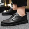 New Dress Shoes Man Business Spring Autumn Leather Casual Office Social Shoe for Men Footwear Elegant and Classic 39 Clothing