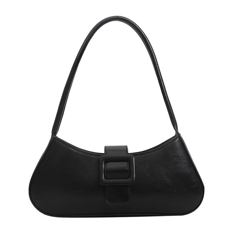 Commuter Handbag Niche Design Solid Color Underarm Bag for Women In Winter New Fashionable Korean Style Shoulder Bag