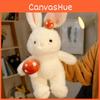 Plush Mushroom Bunny Rabbit Doll White Stuffed Animal Birthday Gift Decoration