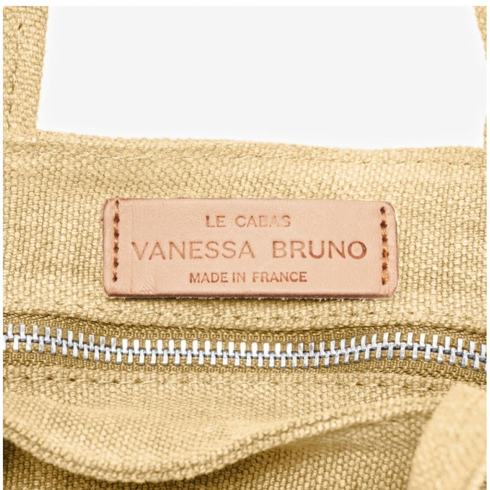 Vanessabruno Cabas Pailletten Leinen Reißverschluss Tragetasche Mini Xs V40410 248
