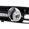 2 Pcs Fog Light Vent Cover, H3 Fog Lights Grilles With LED DRL Lamp for 1997‑2006 TDI MK4