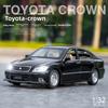 Alloy Car Model Toyota Crown Classic Sedan With Light And Sound For Collectors