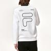 Fila Logo Print Sports Casual Pullover Sweatshirt Men Sweatshirt White F11M149201F-WT