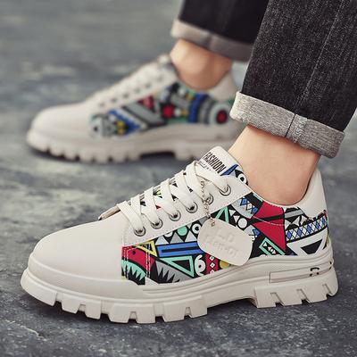 2025 Spring Men's Fashion Trend Shoes Sports Low Top Thick Bottom Casual Single  Comfortable Board Shoes Zapatillas De Deporte