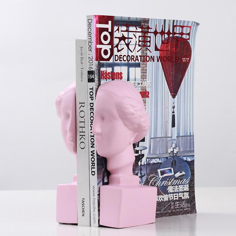 Porträts im europäischen Stil, Buchstützen, Modellzimmer, Wohnzimmer, Arbeitszimmer Dekorationen, Buch, Zeitungsklammern, Zeitschriftenständer, Dekorationen