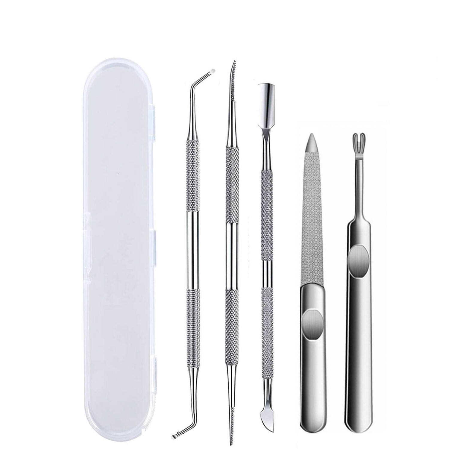 

Набор для маникюра и педикюра из нержавеющей стали: В комплект входят средство для удаления мозолей, кусачки для ногтей и игла для удаления прыщей.