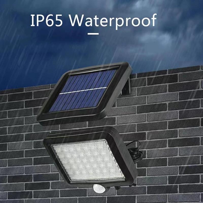 56LED Super Bright Durable Solar Powered Lamp Outdoor IP65 Waterproof Emergency Wall Lights Garden Porch Decoration Street Lamp