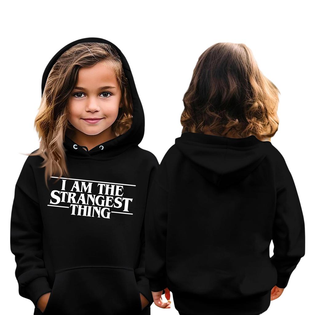 Hanorac de copii cu mânecă lungă, ușor, casual, cu glugă, larg, confortabil, hanorac de copii