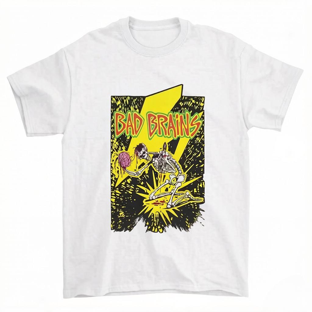 

Bad Brain Band Tshirt Performing At Trash Bar Sludge Rock Compact Reggae Tracked Electronic Music Poet Tshirt 2XL