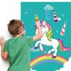 Unicorn corner game props - Children's birthday party decoration wall stickers set