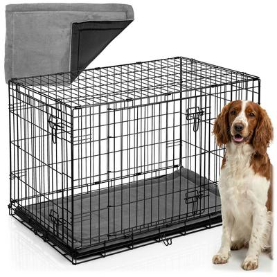 Metal Dog Kennel + Bed 91 X 57 X 62 Cm Ph-201
