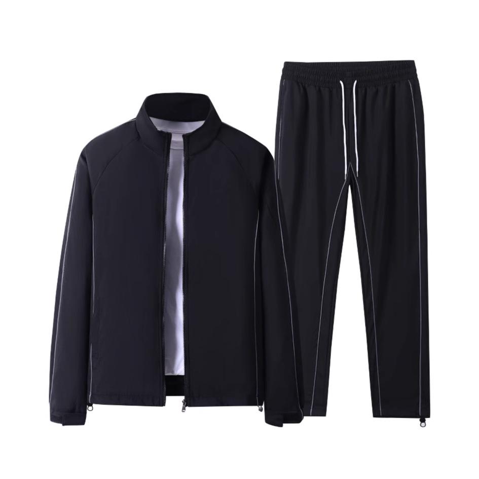 Men's Trendy Spring & Autumn Outdoor Sports Suit – Casual Long-Sleeve Top & Loose Pants