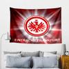 Flaming Heart Frankfurt Emblem Tapestry, Unique Design Tapestry, Wall Decor for Bedroom,Livingroom, Playroom,Heartwarming Fan Holiday Gifts