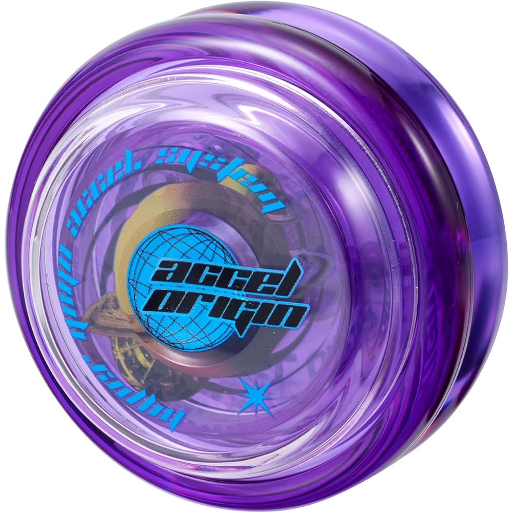 Bandai Hyper Yo-Yo Accel Origin Cosmo Purple Toy with High Speed Performance and Durable Design