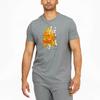 Puma X Britto Fun Print Sports Crew Neck Short Sleeve T-Shirt Men Tops Grey 532234-04