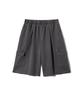 GAKKAI UNIONS One-Pleat Octave Pigment Bermuda Cargo Pants Charcoal