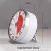 Stainless Steel Magnetic Kitchen Timer: Mechanical Rotating Countdown Clock for Students