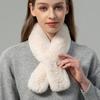 Otter Rabbit Fur Woven Small Scarf Practical and Versatile Autumn and Winter Korean Version Cute Warm Neck Scarf Real Fur Fur Scarf for Women