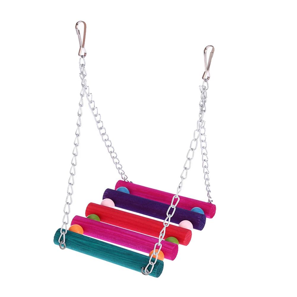 1 Stück Haustier Vogel Papagei Kauspielzeug Leiter Klettern Hängebrücke Schaukelspielzeug