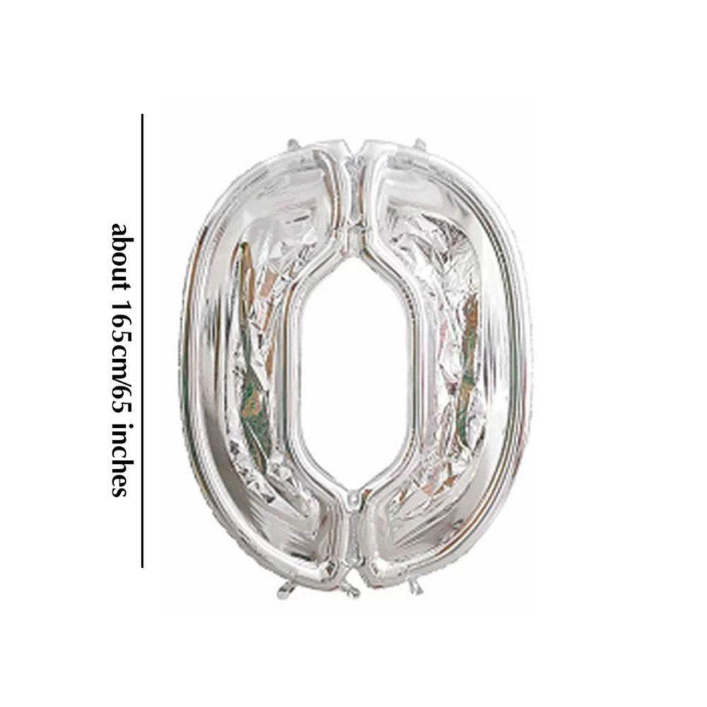 Aluminum Film Number Balloon Stand 0-9 Number Foil Number Balloon  Wedding Decor