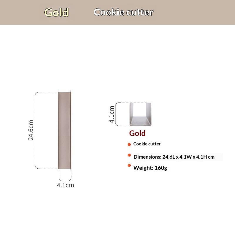 1pcs Versatile Non-Stick Pastry Baking Mold - Durable Metal U-Shape & Rectangle Shapes for Cookies and Bread, Ideal for DIY