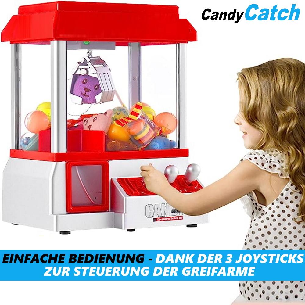 CANDYCATCH Süßigkeiten Greifautomat Candy Grabber Mini Süßigkeitenautomat ab 3J.