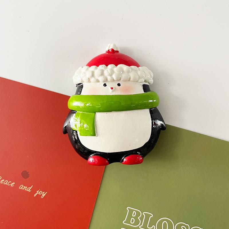 3D Nordic Santa & Reindeer Christmas Refrigerator Magnets