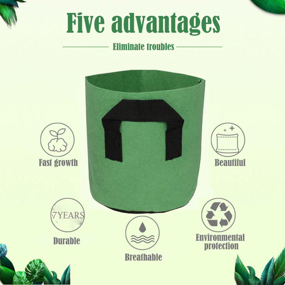 Breathable DIY Garden Pouch Vegetable Potato Root Container Plant Pots Grow Bag Flower Planter
