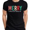 Merry Christmas Message Gift Unisexs T Shirt Vintage Homme Soft Streetwear Fashion Unisex Stylish Comfortable Graphic
