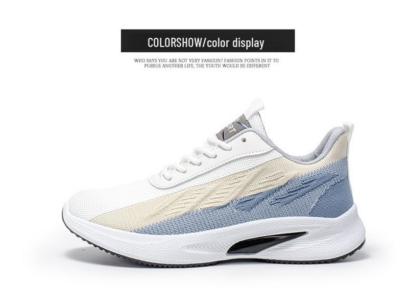 2024 Men's Breathable Soft Sole Casual Running Shoes - Comfortable, Wear-Resistant, Fashionable Sports Sneakers