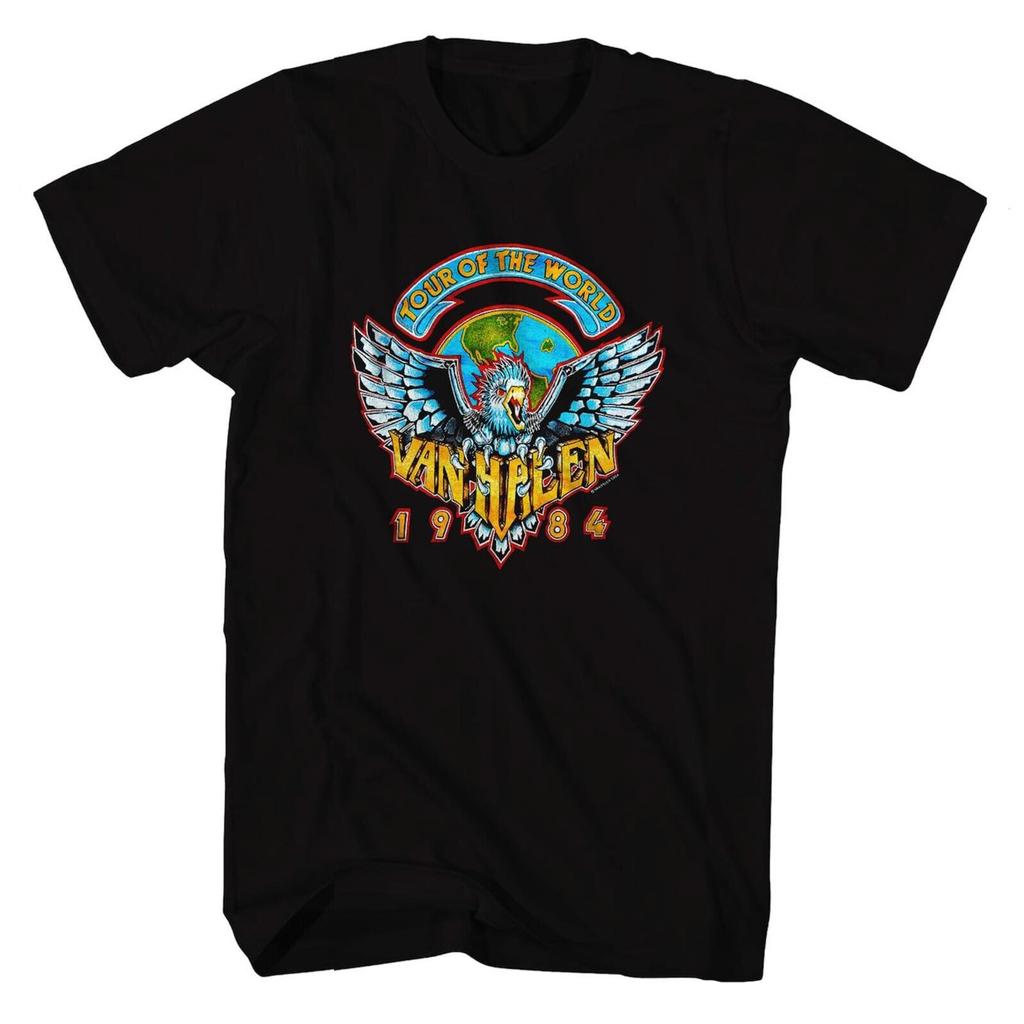 VAN HALEN cd lgo 1984 TOUR OF THE WORLD Official SHIRT MED New II diver warning
