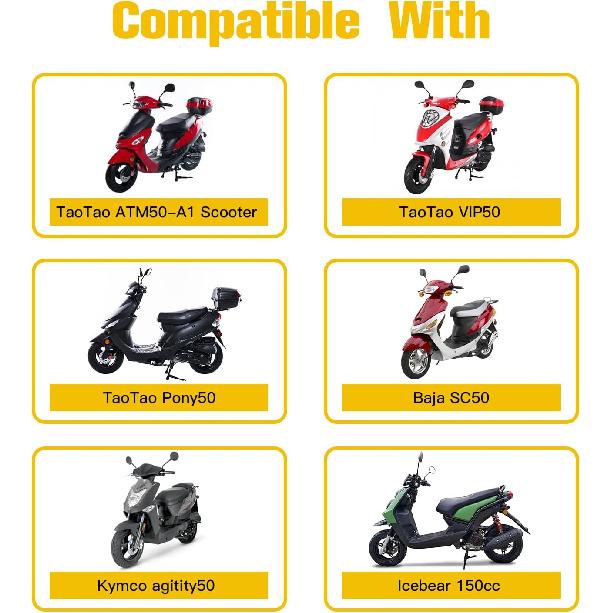 HIAORS GY6 50cc 150cc Vacuum Fuel Pump Petcock Compatible with 125cc 139QMB Taotao ATM50-A1 VIP50 Thunder NQ50 Kymco Agitity50 Jonway Roketa Sunl