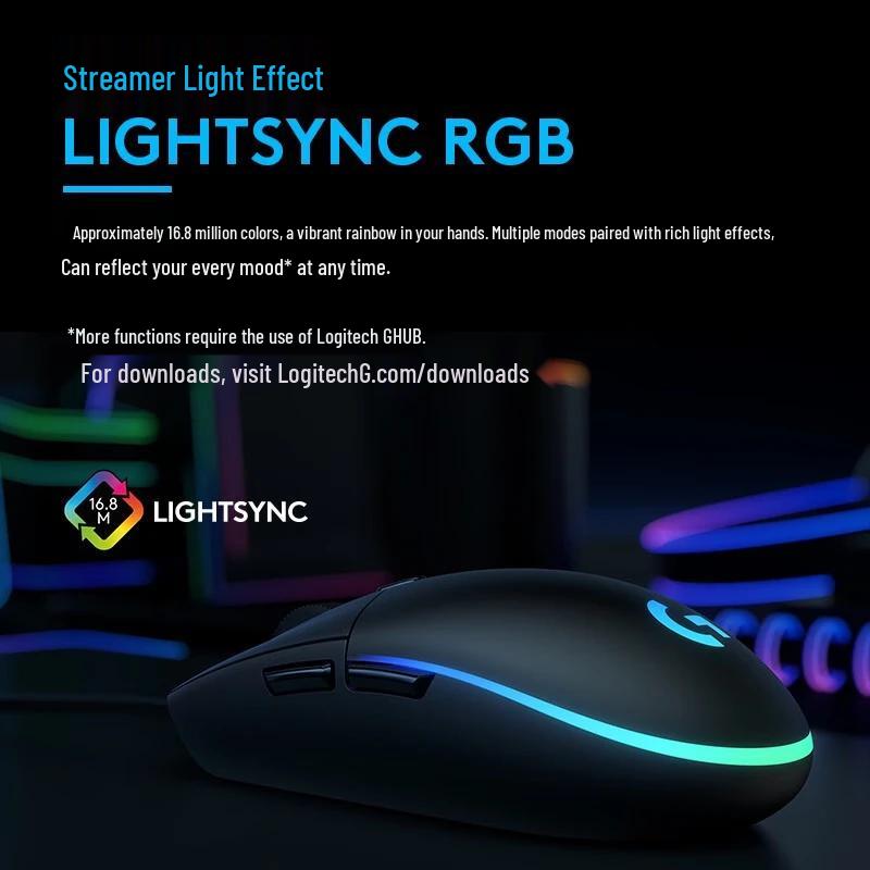 Logitech G102 LIGHTSYNC RGB Wired Gaming Mouse