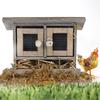 Garden Miniature Chicken Coop Hen House for 1/12 Doll House Accessories