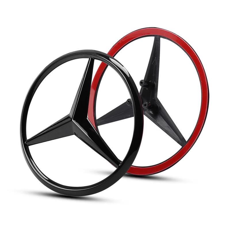 Mercedes-Benz Three-Pointed Star Rear Emblem for C-Class, E-Class, A-Class, GLC, CLA, and S-Class.