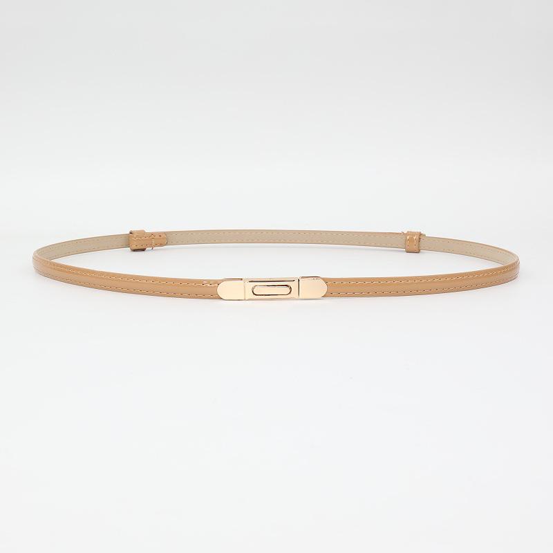 Women's Versatile Decorative Thin Leather Belt for Dress, Sweater, or Shirt