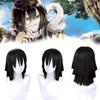 Stylish Black Layered Short Hair Wig For Cosplay Demon Slayer Kimetsu No Yaiba