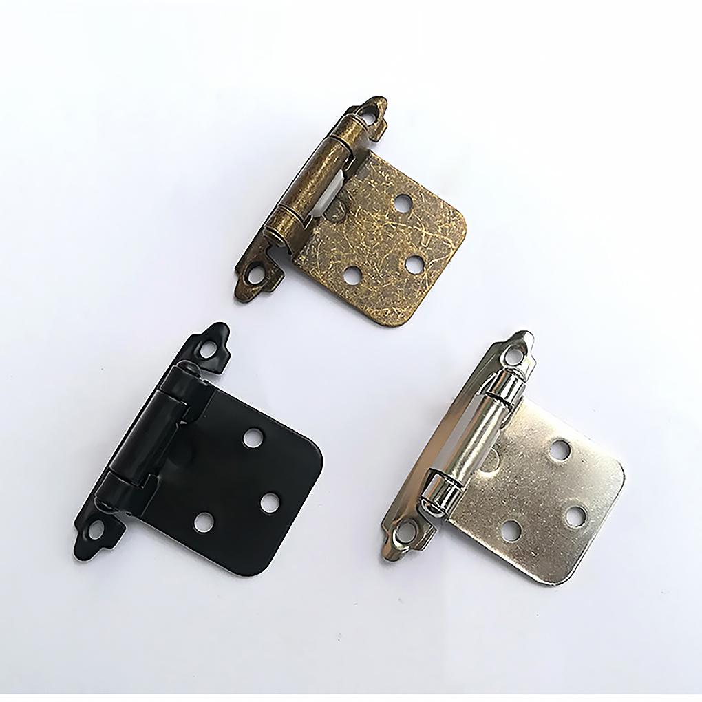 20pcs Self Close Cabinet Door Hinge Kitchen Cupboard Flush Spring Hinge Wardrobe Kitchen Cabinet Antique Furniture Hardware