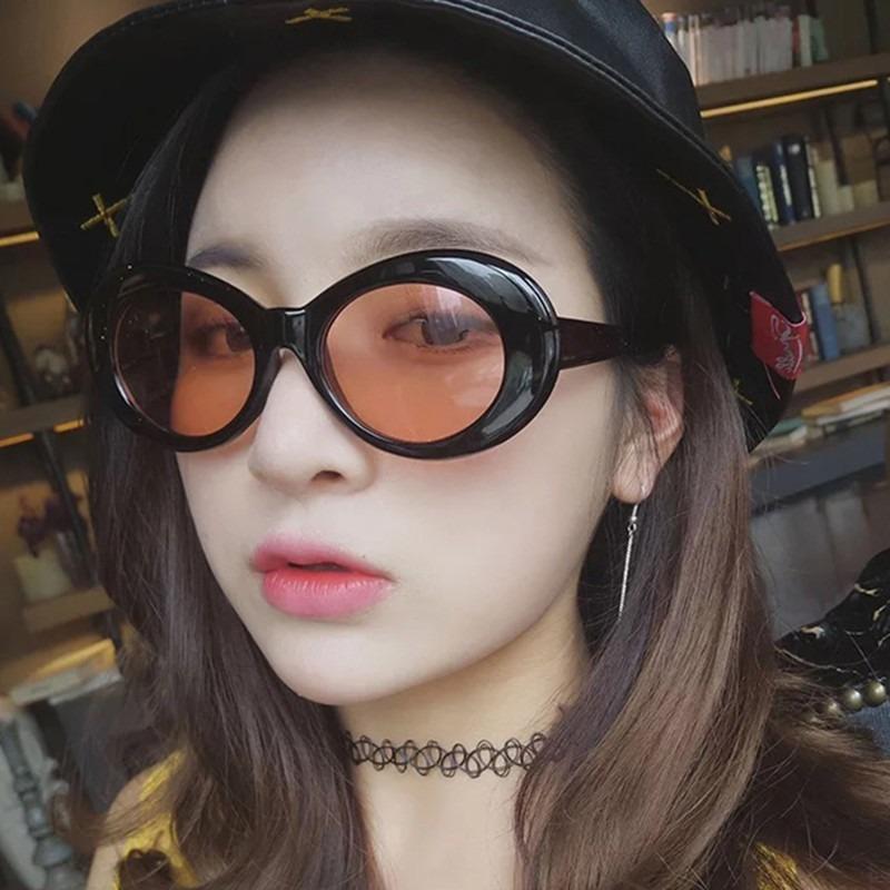 2pcs Oval Round Pop Sun glasses Design shades sunglasses women/men eyewear