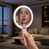 Lighted Hand Mirror Cosmetic Mirror with Fill Light  Pocket Carry