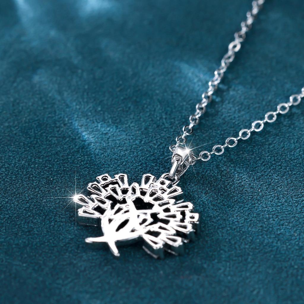 Tree of Life Zircon Pendant Necklace Luxurious, Full-diamond, Tree-shaped Clavicle Necklace