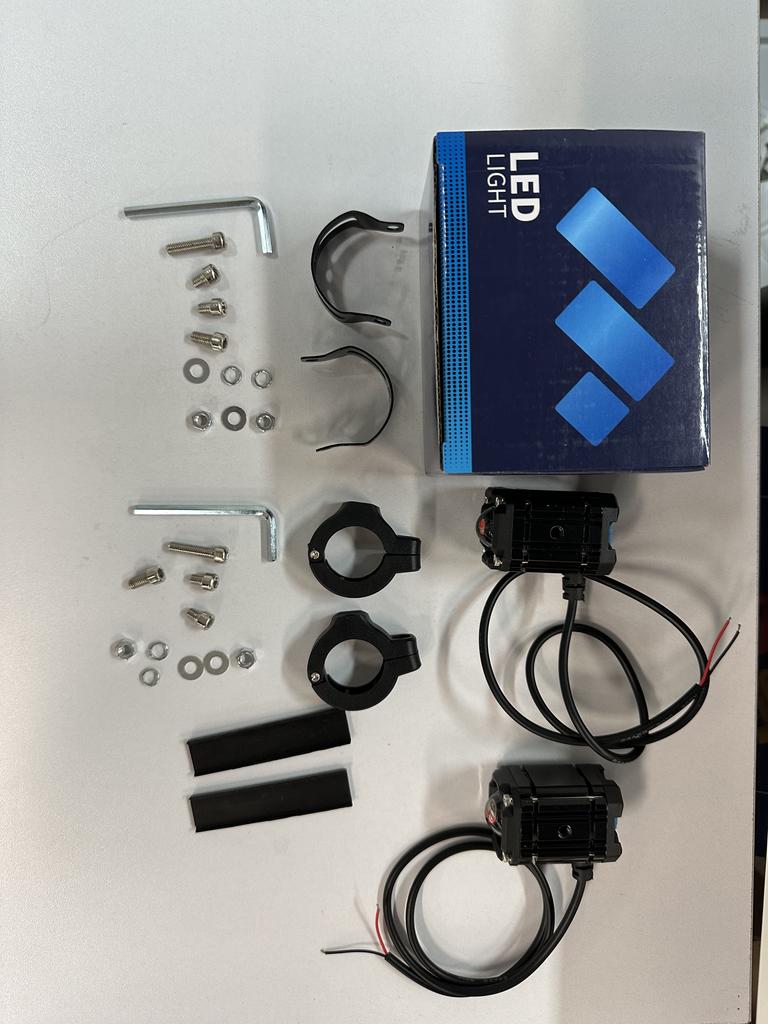 Motorcycle Spotlight Motorcycle LED Driving Lights 2pcs 12000LM 120W IP67 Waterproof Motorcycle