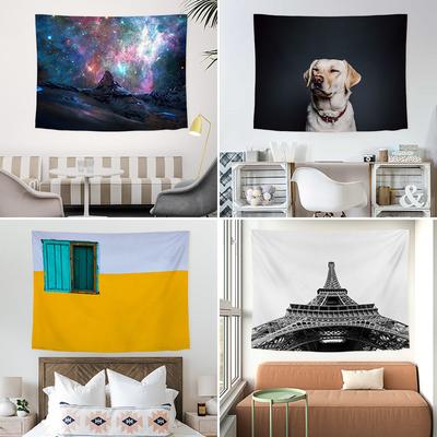 Creative Wind Hanging Cloth Digitalprinted Polyester Tapestries Living Rooms Bedrooms Macrame Wall Hanging Room Decor Aesthetic