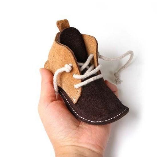 Doggy Man Cowhide Chew Toy Boots (1 Piece)